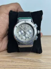 Hublot Big Bang Chronograph Velvet Black Strap White Dial_img_0