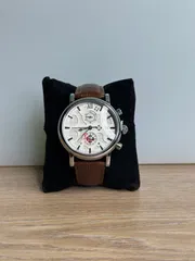 Patek Philippe Chronograph Brown Leather Strap - White Dial_img_0
