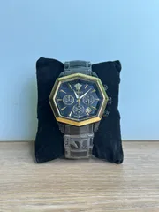 Rare Versace Atelier Black Chain - Gold Bezel_img_0