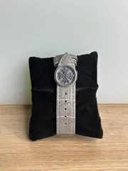 Patek Philippe Chronograph White Leather Strap - White Dial_img_2