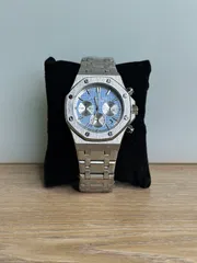 Audemars Piguet Royal Oak Chronograph Silver - Sky Blue Dial_img_0
