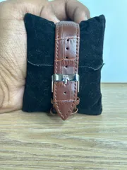 Tommy Hilfiger Skeleton Exposed Automatic Brown Leather - White Dial_img_2