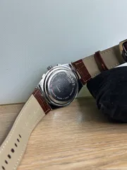 Tissot PRX Chronograph Brown Leather Belt - White Dial_img_1