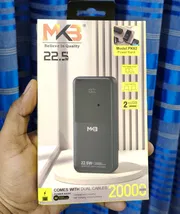 MKB PK62 20000mAh Fast Charging Power Bank With Two Built-in Cables_img_0