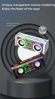 V8 Transparent Mecha Bluetooth Speaker_img_2