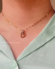 Love circle tangled pendant_img_0