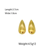 Golden Teardrop Earring_img_0