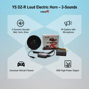 YS DZ-R Loud Electric Horn – 3 Sounds_img_2