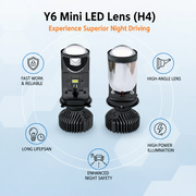 Y6 Mini LED Projector Lens (H4 Socket)_img_2