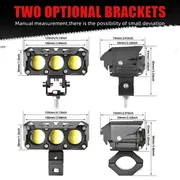 Motorcycle External Spotlight (Triple Lens)_img_5