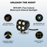 W76-WY (Two colors) Motorcycle External Spotlight_img_2