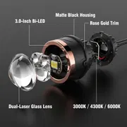 GCAR Polar Fog Bi-LED Projector Lamp M628-3S-S_img_5