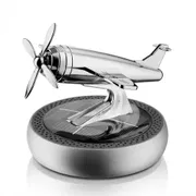 Solar Rotating Fighter Jet Car Dashboard Air Freshener_img_1