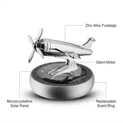 Solar Rotating Fighter Jet Car Dashboard Air Freshener_img_5