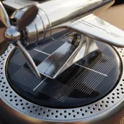 Solar Rotating Fighter Jet Car Dashboard Air Freshener_img_8
