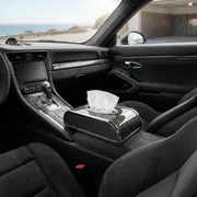 Premium Carbon Fiber Car Tissue Box_img_1