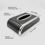 Premium Carbon Fiber Car Tissue Box_img_2