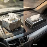 Premium Carbon Fiber Car Tissue Box_img_4