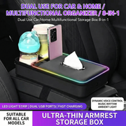 Multifunctional RGB Ambient Light Armrest Tissue Box_img_16
