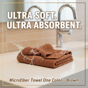 Brown Microfiber Towel (Medium Size)_img_1