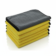 Dual Tone Microfiber Towel (Yellow/Grey - 40 x 60 CM)_img_0