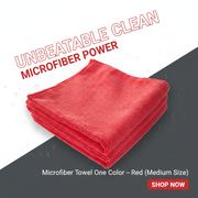 Red Microfiber Towel (Medium Size)_img_1