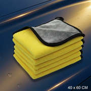 Dual Tone Microfiber Towel (Yellow/Grey - 40 x 60 CM)_img_5