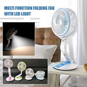 LR 2018 Rechargeable Folding Table Fan with Light Multifunctional Cute fan_img_0
