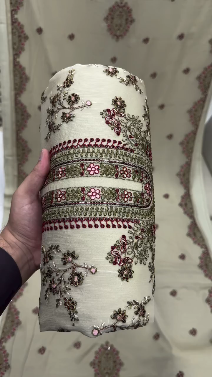 ইন্ডিয়ান শিফন জর্জেট ৪ পিস সেট_img_0