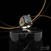Men's Retro Alloy Ring Red Multicolor Zircon Diamond – Huajie Jewelry_img_4