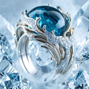 Hongdi Wave Enamel Diamond Ring for Women – Geometric Luxury Alloy Ring | European American Style Fashion Jewelry_img_7