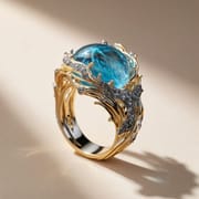 Hongdi Wave Enamel Diamond Ring for Women – Geometric Luxury Alloy Ring | European American Style Fashion Jewelry_img_2