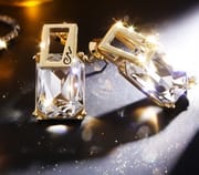 Simple Crystal Geometric Earrings for Women – Silver Plated Copper Korean Style Fashion Earrings_img_7