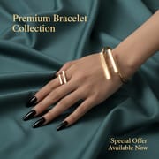 European & American Asymmetrical Wave Bracelet – Glossy Metal Alloy Bangle for Women | Trendy 2026 Jewelry_img_3