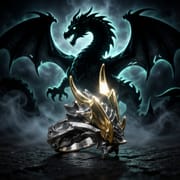 Retro Gothic Dragon Ring for Men & Women – Black Adjustable Open Ring | Vintage Evil Dragon Jewelry 2026_img_1