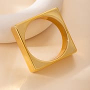 Luxury Geometric Acrylic Faceted Bracelet for Women – Glossy Silver Statement Bangle | Trendy Ins Style Jewelry_img_7