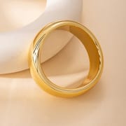 Luxury Geometric Acrylic Faceted Bracelet for Women – Glossy Silver Statement Bangle | Trendy Ins Style Jewelry_img_1