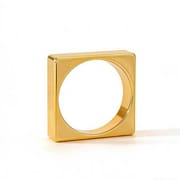 Luxury Geometric Acrylic Faceted Bracelet for Women – Glossy Silver Statement Bangle | Trendy Ins Style Jewelry_img_4