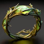 Hongdi Luxury Zircon Ring – Gold Plated Hollow Leaf Vine Design | European Palace Style Adjustable Ring_img_5
