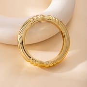 Luxury Geometric Acrylic Faceted Bracelet for Women – Glossy Silver Statement Bangle | Trendy Ins Style Jewelry_img_12