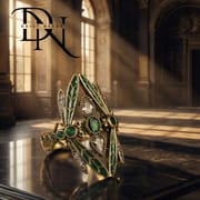 Retro Bohemian Green Dragonfly Adjustable Ring for Women – Vintage Diamond Open Finger Ring_img_0