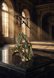 Retro Bohemian Green Dragonfly Adjustable Ring for Women – Vintage Diamond Open Finger Ring_img_1