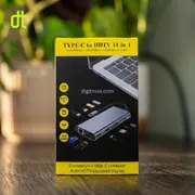 11 in 1 Type C Hub with 1x HDMI, 2x USB A, 2x USB C, RJ45 Ethernet, SD TF Card Reader for Mac Mini, Windows PC, Macbook, Laptop, Android_img_2