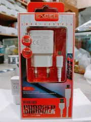 Excel 2.1A Ultra Fast USB Travel Charger - High-Speed Charging with Premium Micro USB Data Cable_img_1