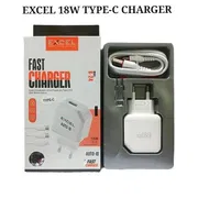 Excel 18W Auto-ID Fast Charger - Smart Type-C Charging for Smartphones & Tablets_img_1
