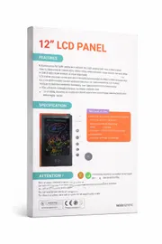 Premium 12-inch Multicolor LCD Writing Tablet – পরিবেশবান্ধব ডিজিটাল ড্রয়িং প্যাড (বাচ্চা এবং বড়দের জন্য)_img_1