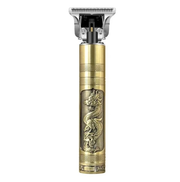 T9 Vintage USB Rechargeable Double Battery Hair Trimmer Electric Hair Clipper metal body Haircut Machine For Men_img_1