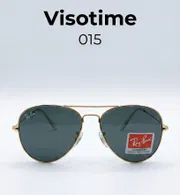 Classic Gold-Tone Aviator Sunglasses – Dark Green Lens (Model 0015)_img_0