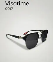 Visotime Modern Geometric Navigator Sunglasses – Polarized Dual-Tone Frame (Model 0017)_img_1