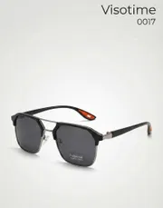 Visotime Modern Geometric Navigator Sunglasses – Polarized Dual-Tone Frame (Model 0017)_img_0